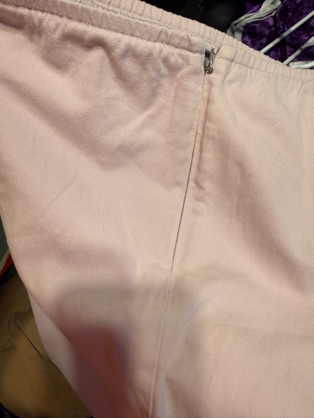 Eileen Fisher Blush Pink Pull-On Pants - Picture 3 of 6